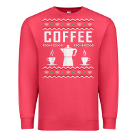 Cardinal coffee ugly sweater christmas Premium Sweatshirt - linhVisuals