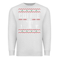 Oatmeal Heather coffee ugly sweater christmas Premium Sweatshirt - linhVisuals