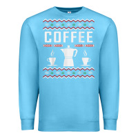 Ocean Blue coffee ugly sweater christmas Premium Sweatshirt - linhVisuals