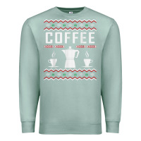Seafoam coffee ugly sweater christmas Premium Sweatshirt - linhVisuals