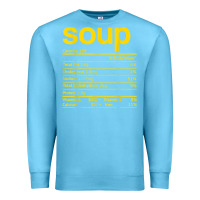 Ocean Blue soup nutrition facts funny thanksgiving christmas food Premium Sweatshirt - linhVisuals