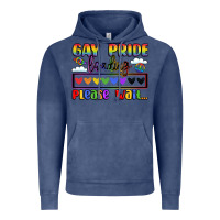 Vintage Denim gay pride loading please wait Vintage Hoodie - LillyAllenDesigns