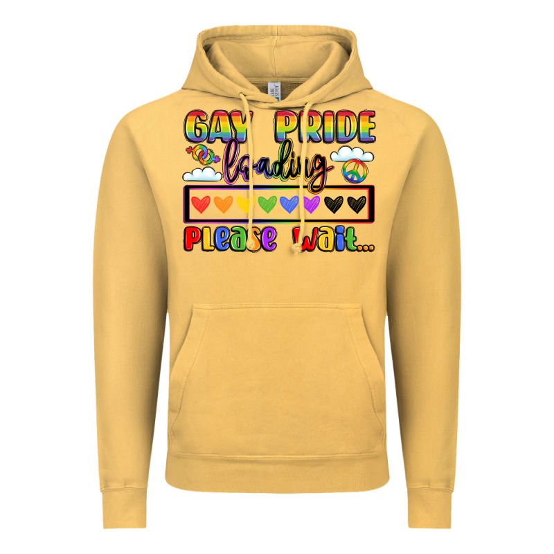 Gay Pride Loading Please Wait Vintage Hoodie by LillyAllenDesigns | Teevron