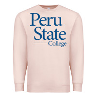 Pale Pink Peru State College Wordmark Premium Sweatshirt - linhVisuals