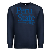 Navy Peru State College Wordmark Premium Sweatshirt - linhVisuals
