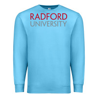 Ocean Blue Radford University Wordmark Premium Sweatshirt - linhVisuals