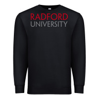Black Radford University Wordmark Premium Sweatshirt - linhVisuals
