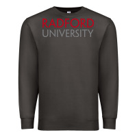 Smoke Radford University Wordmark Premium Sweatshirt - linhVisuals