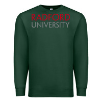 Sports Green Radford University Wordmark Premium Sweatshirt - linhVisuals