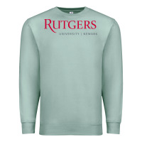 Seafoam Rutgers University Newark Logotype Premium Sweatshirt - linhVisuals