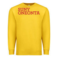 Lemon Suny Oneonta Wordmark Premium Sweatshirt - linhVisuals