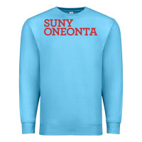 Ocean Blue Suny Oneonta Wordmark Premium Sweatshirt - linhVisuals