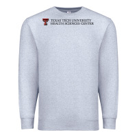 Heather Grey Texas Tech University Health Sciences Center Wordmark Premium Sweatshirt - linhVisuals
