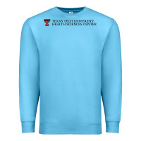 Ocean Blue Texas Tech University Health Sciences Center Wordmark Premium Sweatshirt - linhVisuals