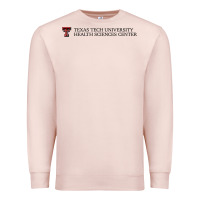 Pale Pink Texas Tech University Health Sciences Center Wordmark Premium Sweatshirt - linhVisuals