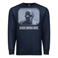 Navy klaatu barada nikto Premium Sweatshirt - linhVisuals
