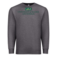 Charcoal Heather University Of Alaska Anchorage Premium Sweatshirt - linhVisuals
