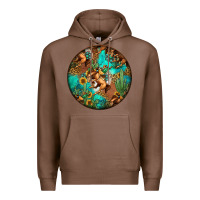 Chestnut western pattern circle Premium Hoodie - Jasminsmagicworld
