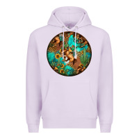 Lilac western pattern circle Premium Hoodie - Jasminsmagicworld