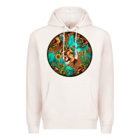 Pale Pink western pattern circle Premium Hoodie - Jasminsmagicworld