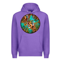 Purple western pattern circle Premium Hoodie - Jasminsmagicworld