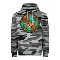 Slate Camo western pattern circle Premium Hoodie - Jasminsmagicworld