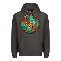 Smoke western pattern circle Premium Hoodie - Jasminsmagicworld