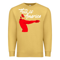 Antique Gold this is america meme Premium Sweatshirt - linhVisuals