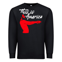 Black this is america meme Premium Sweatshirt - linhVisuals