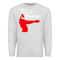 Dove Grey this is america meme Premium Sweatshirt - linhVisuals