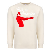 Sandshell this is america meme Premium Sweatshirt - linhVisuals
