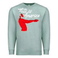 Seafoam this is america meme Premium Sweatshirt - linhVisuals