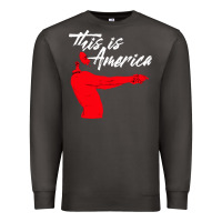 Smoke this is america meme Premium Sweatshirt - linhVisuals