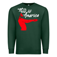 Sports Green this is america meme Premium Sweatshirt - linhVisuals