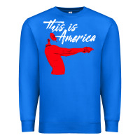 True Royal this is america meme Premium Sweatshirt - linhVisuals