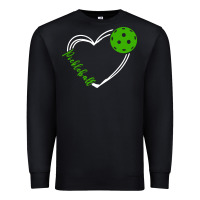 Black love pickleball women Premium Sweatshirt - linhVisuals