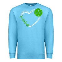 Ocean Blue love pickleball women Premium Sweatshirt - linhVisuals