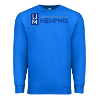 True Royal University Of Memphis Wordmark Premium Sweatshirt - linhVisuals