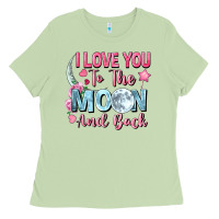 Matcha I love you to the moon and back Valentine's Day Ladies Tee - FaDigitalArtStudio