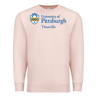 Pale Pink University Of Pittsburgh At Titusville New Premium Sweatshirt - linhVisuals