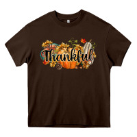 Chocolate Brown thankful Heavy Core Tee - CowGirlArtShop