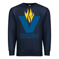 Navy Vincennes University Premium Sweatshirt - linhVisuals