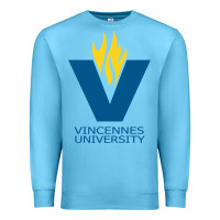 Ocean Blue Vincennes University Premium Sweatshirt - linhVisuals