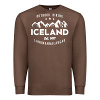 Chestnut iceland hiking landmannalaugar est 1477 Premium Sweatshirt - linhVisuals