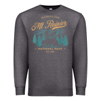 Mount Rainier National Park Washington Usa Vacation Hiking Premium Sweatshirt | Teevron
