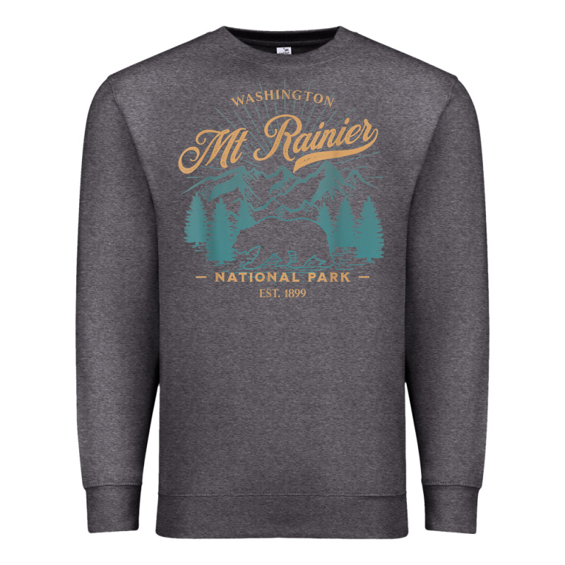 Mount Rainier National Park Washington Usa Vacation Hiking Premium Sweatshirt by linhVisuals | Teevron