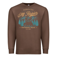 Chestnut mount rainier national park washington usa vacation hiking Premium Sweatshirt - linhVisuals