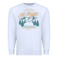 White mount rainier national park washington usa vacation hiking Premium Sweatshirt - linhVisuals