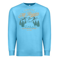 Ocean Blue mount rainier national park washington usa vacation hiking Premium Sweatshirt - linhVisuals