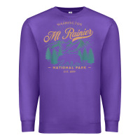 Purple mount rainier national park washington usa vacation hiking Premium Sweatshirt - linhVisuals